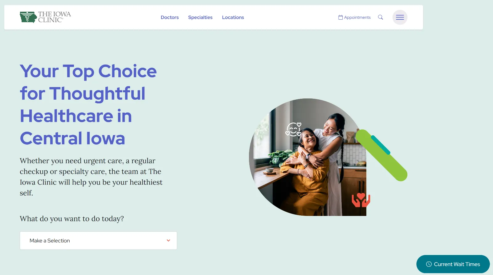 Homepage of a legacy ASP.NET MVC site