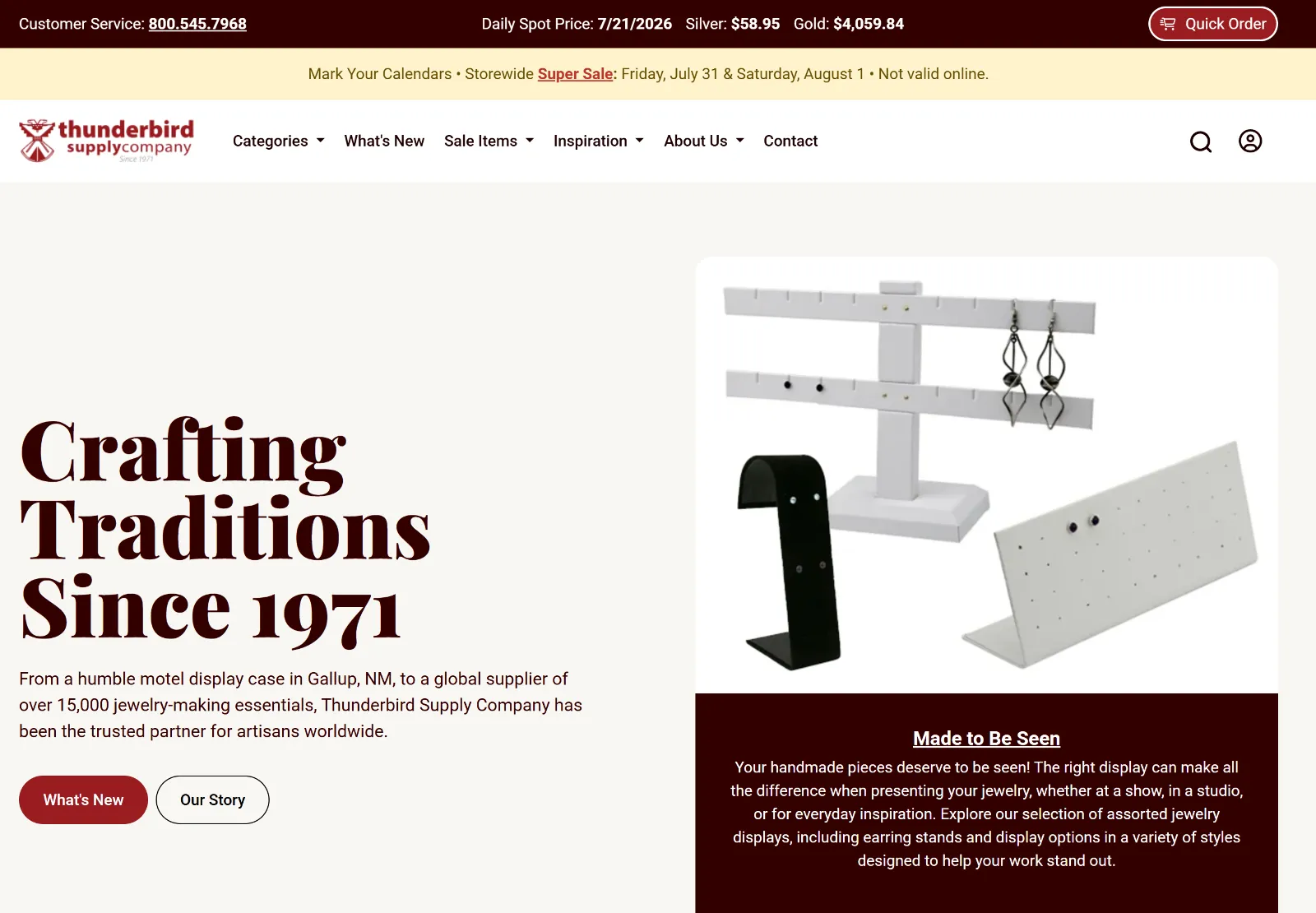 nopCommerce homepage after the platform upgrade