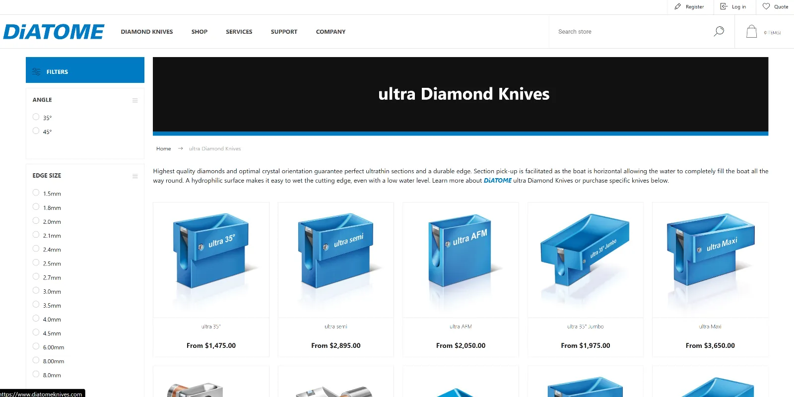 nopCommerce product category page with product listings